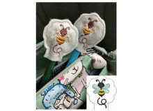 Stickdatei - ITH Stifteaufsatz Biene